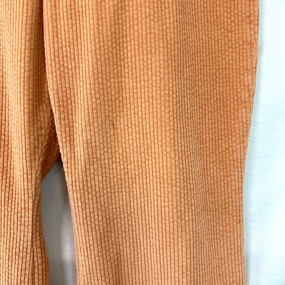 LEVI'S Peach Math Club Flare Leg Crop Corduroy Pants High Rise Sz 32 Retro 70s - Picture 4 of 8